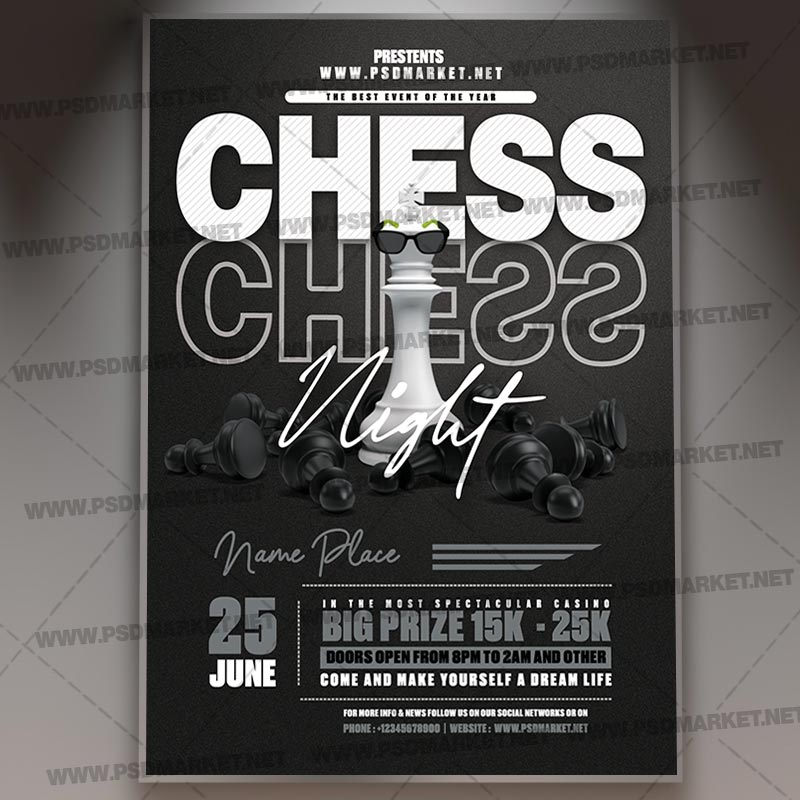 Download Chess Template Flyer PSD